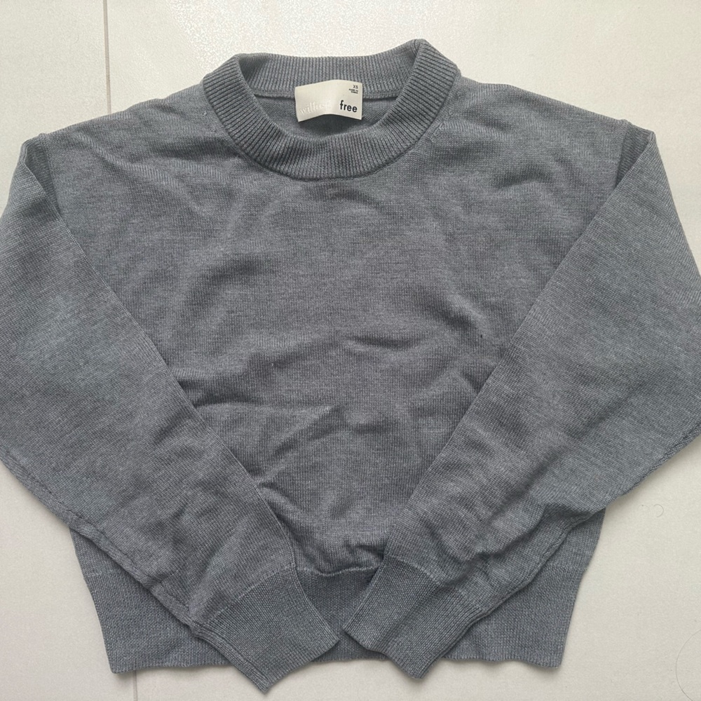 Wilfred Heather Gray Knit Top